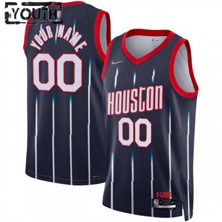 Dres Houston Rockets Prilagođeni Nike 2022-23 City Edition Navy Swingman - Dječji